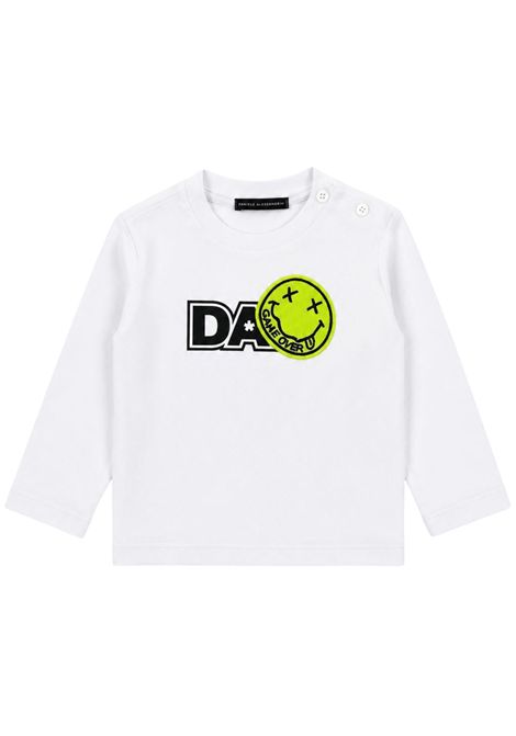 White cotton baby T-shirt DANIELE ALESSANDRINI | 00115/ANBIANCO
